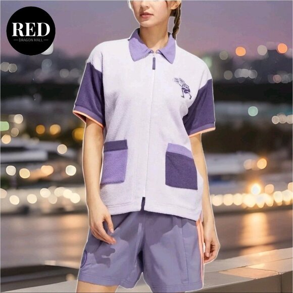 Adidas Hoop York City Shooting Shirt Purple HE1262 - Women's Size L - Picture 7 of 8